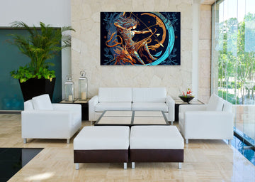 Starry Archer: A Beautiful Wall Art Depicting the Sagittarius Zodiac Sign