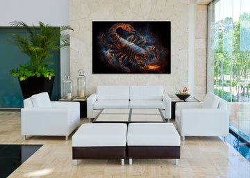 Scorpio's Mystique: A Stunning Zodiac Sign Art Print Painting