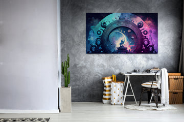 The Cosmos Within: Astrological Abstract Art in Spray Print