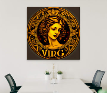 Virgo Zodiac Sign Art Print: Perfect for Stylish Home and Office Decor