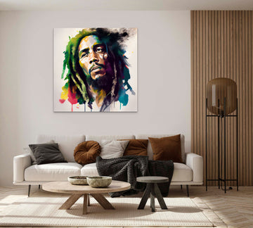 Legend in Color: An Acrylic Print of Bob Marley