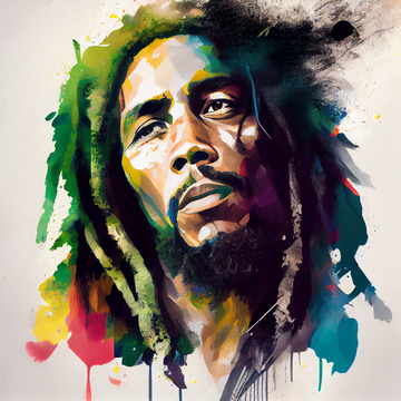 Legend in Color: An Acrylic Print of Bob Marley