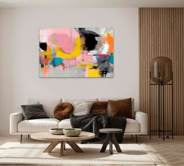 Chromatic Fusion: An Abstract Expressionism Artwork in Vibrant Hues