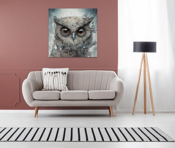 Admire the Magnificence of our Majestic Owl Portrait Print