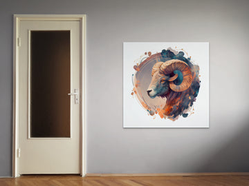 Aries Zodiac Sign Art Print: Add a Touch of Boldness and Charm to Your Space