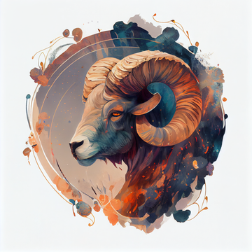 Aries Zodiac Sign Art Print: Add a Touch of Boldness and Charm to Your Space