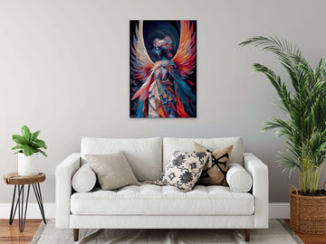 Print of Cosmic Angel: Beautiful Wings of Serenity