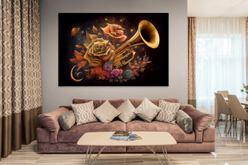 Trumpet Trombone Saxophone Wall Art