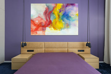 Enchanting Spectrum: A Watercolor Abstract Art Print of Spectral Colors