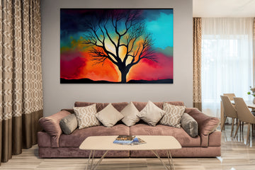 Serenity in Decay: A Watercolor Tribute to a Fallen Tree