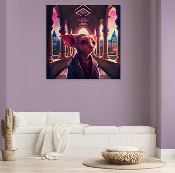 "Magical Companion: Digital Artwork Print of Dobby perfect for Kids', Adult, & Gaming Room Wall Decor"