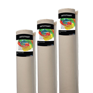 ARTISTMART Painting Drawing & Sketch Accessories Primed Painting Canvas Roll (10 Oz) (12 X 5 MTR)